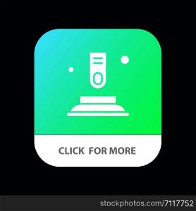 Press, Button, Finger, Start Mobile App Button. Android and IOS Glyph Version