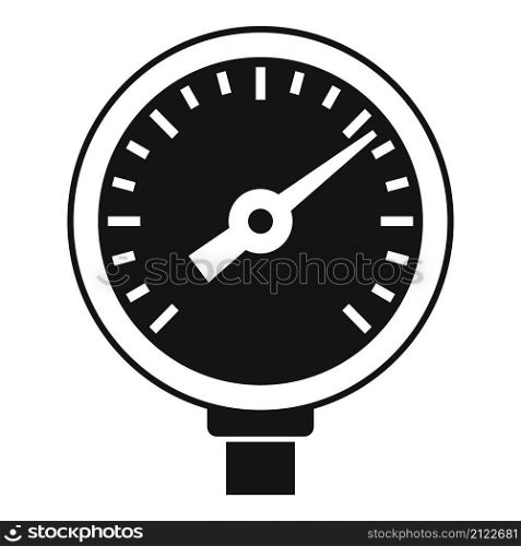Pressure manometer icon simple vector. Gas meter. Air gauge. Pressure manometer icon simple vector. Gas meter