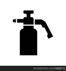 pressure sprayer icon in silhouette