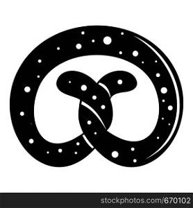 Pretzel icon. Simple illustration of pretzel vector icon for web. Pretzel icon, simple style.