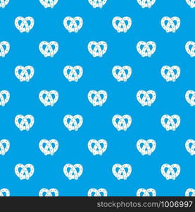 Pretzel pattern vector seamless blue repeat for any use. Pretzel pattern vector seamless blue