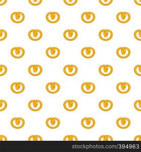 Pretzels pattern. Cartoon illustration of pretzels vector pattern for web. Pretzels pattern, cartoon style