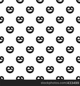 Pretzels pattern seamless in simple style vector illustration. Pretzels pattern vector