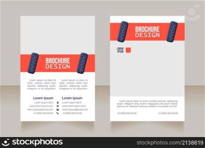 Preventive maintenance blank brochure design. Template set with copy space for text. Premade corporate reports collection. Editable 2 paper pages. Bebas Neue, Lucida Console, Roboto Light fonts used. Preventive maintenance blank brochure design
