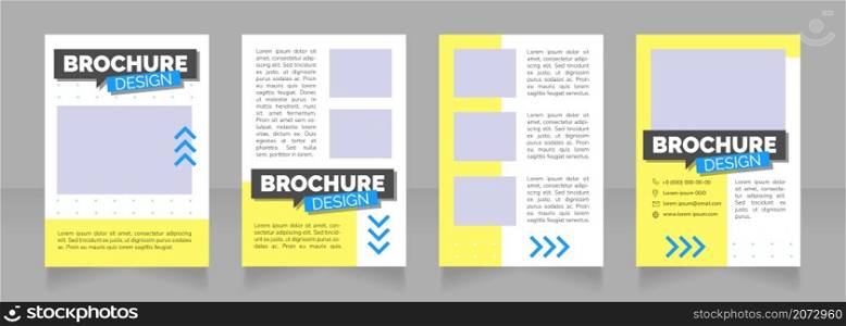 Previous job responsibilities in cv blank brochure design. Template set with copy space for text. Premade corporate reports collection. Editable 4 paper pages. Rubik Black, Regular, Light fonts used. Previous job responsibilities in cv blank brochure design