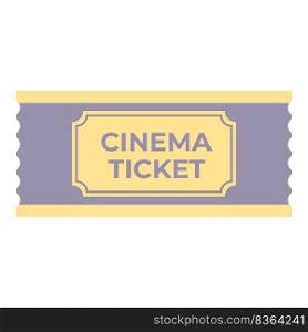 Price cinema ticket icon cartoon vector. Old pass. Film event. Price cinema ticket icon cartoon vector. Old pass