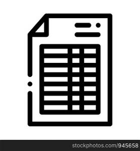 Price List Financial Document File Vector Icon Thin Line. Money On Smartphone Display And Magnifier, Web Site Financial Concept Linear Pictogram. Invoice Monochrome Contour Illustration. Price List Financial Document File Vector Icon