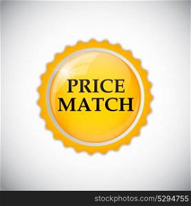 Price Match Label Isolated Vector Illustration EPS10. Price Match Label Vector Illustration