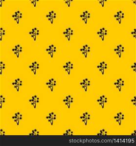 Prickly palm pattern seamless vector repeat geometric yellow for any design. Prickly palm pattern vector