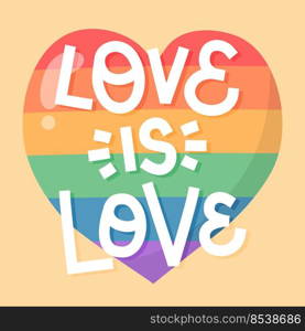 Pride day lettering love