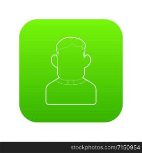 Priest icon green vector isolated on white background. Priest icon green vector