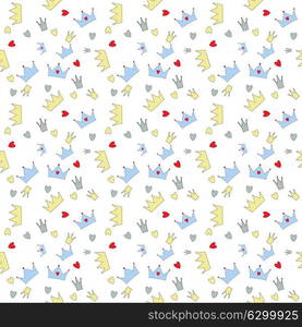 Prince Seamless Pattern Background Vector Illustration. EPS10. Prince Seamless Pattern Background Vector Illustration.