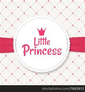 Princess Background with Crown Vector Illustration EPS10. Princess Background with Crown Vector Illustration. EPS10