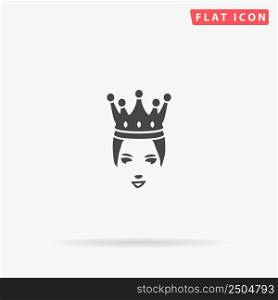 Princess crown flat vector icon. Hand drawn style design illustrations.. Princess crown flat vector icon. Hand drawn style design illustrations