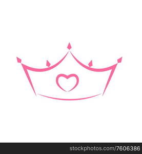 Princess Crown Icon. Vector Illustration. EPS10. Princess Crown Icon. Vector Illustration.