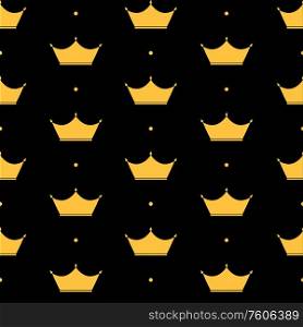 Princess Crown Seamless Pattern Background Vector Illustration. EPS10. Princess Crown Seamless Pattern Background Vector Illustration.