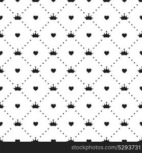 Princess Seamless Pattern Background Vector Illustration. EPS10. Princess Seamless Pattern Background Vector Illustration