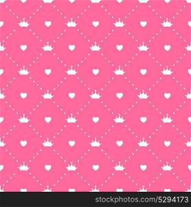 Princess Seamless Pattern Background Vector Illustration. EPS10. Princess Seamless Pattern Background Vector Illustration
