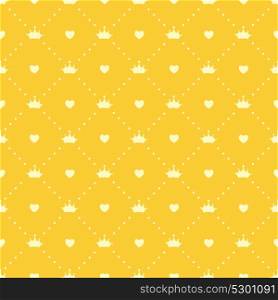 Princess Seamless Pattern on Background Vector Illustration. Princess Seamless Pattern Background Vector Illustration