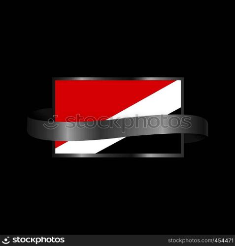 Principality of Sealand flag Ribbon banner design