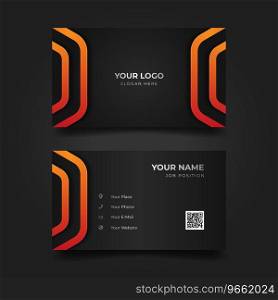 Print business card template Royalty Free Vector Image