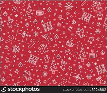 Print for christmas decorations vector image