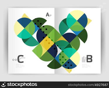 Print template modern elegant background triangle annual report. Print template modern elegant background triangle annual report. Vector design for workflow layout, diagram, number options or web design