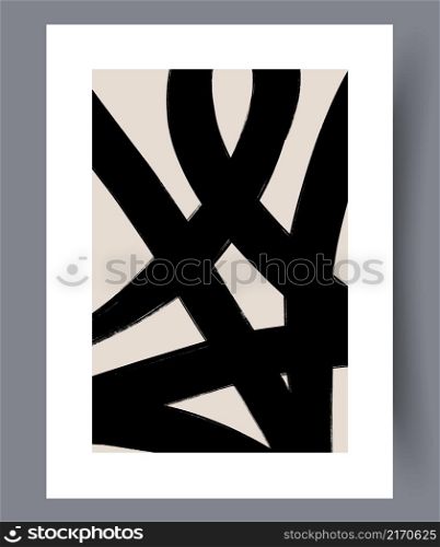 Printable wall art vector poster. Hand drawn minimalism design for scandinavian interior.. Printable wall art vector poster