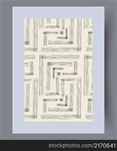 Printable wall art vector poster. Hand drawn minimalism design for scandinavian interior.. Printable wall art vector poster