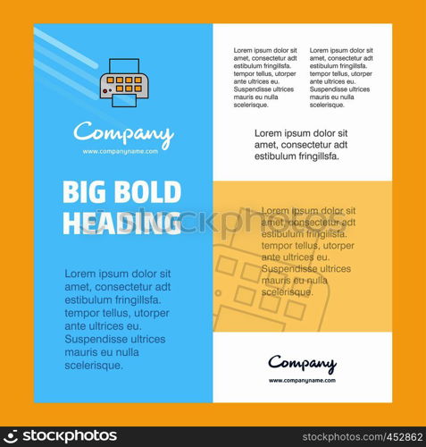 Printer Business Company Poster Template. with place for text and images. vector background