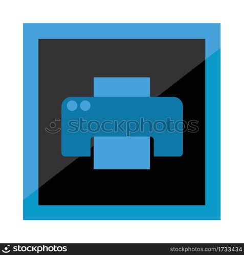 printer flat icon