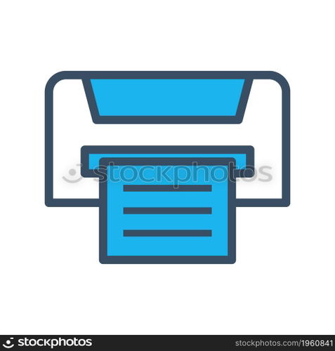 Printer flat icon