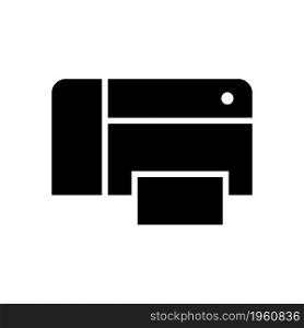 Printer icon design template, vector icon designed in flat style isolated on white background, solid icon vector design, can be used for web and various needs of your project