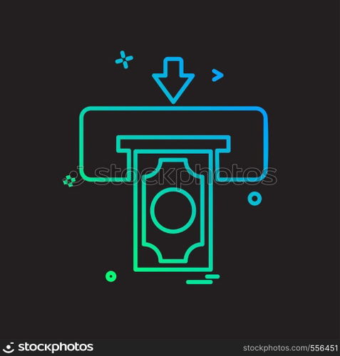 Printer icon design vector
