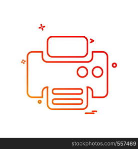 Printer icon design vector