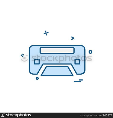 Printer icon design vector 