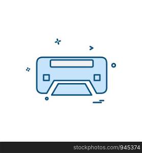 Printer icon design vector