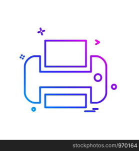 Printer icon design vector