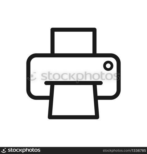 printer icon in trendy flat style