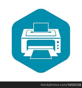 Printer icon. Simple illustration of printer vector icon for web. Printer icon, simple style