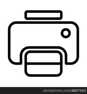 printer icon vector illustration logo design