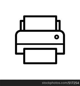 Printer icon vector line style