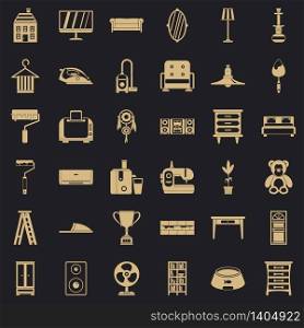 Printer icons set. Simple style of 36 printer vector icons for web for any design. Printer icons set, simple style