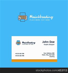 Printer logo Design with business card template. Elegant corporate identity. - Vector