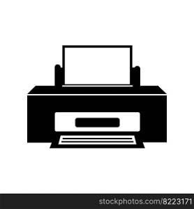 printer machine icon logo vector design template
