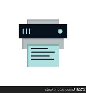 Printer, Print, Printing, Education Flat Color Icon. Vector icon banner Template