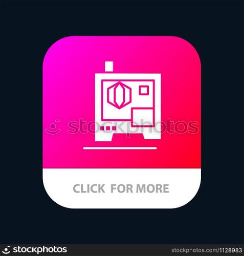 Printer, Printing, 3d, Scanner Mobile App Icon Design