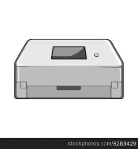 printer scanner document cartoon. machine copier, copy digital printer scanner document sign. isolated symbol vector illustration. printer scanner document cartoon vector illustration