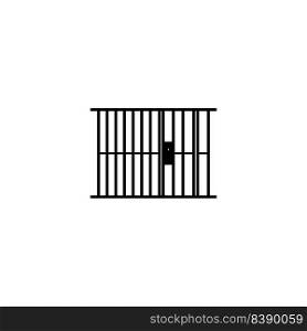prison icon. vector illustration simple design