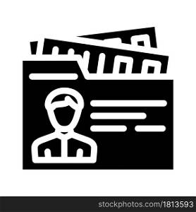 private business businessman glyph icon vector. private business businessman sign. isolated contour symbol black illustration. private business businessman glyph icon vector illustration